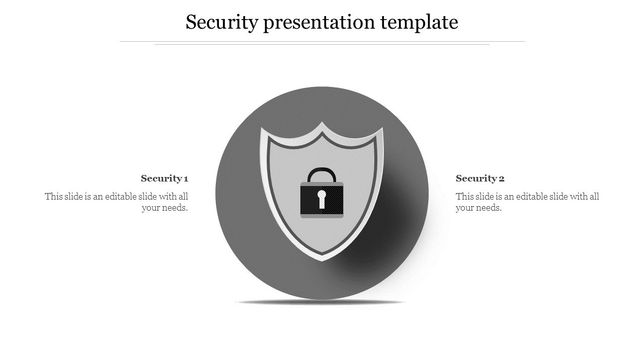 security presentation template-gray